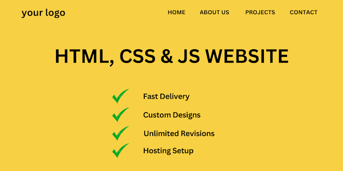 Gig Preview - Develop responsive website with html, css and js