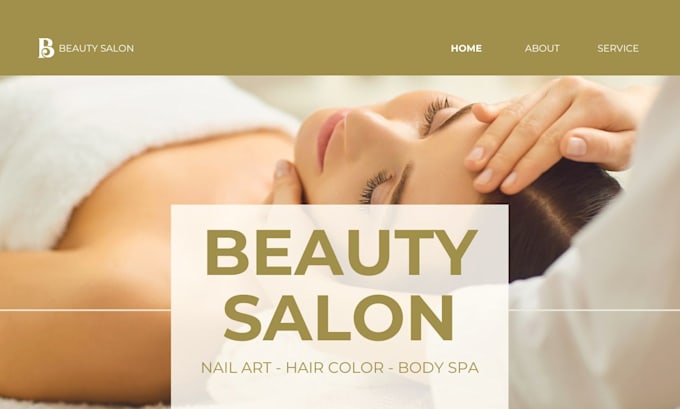 Gig Preview - Design spa salon website skin care hair extension salon massage therapy cosmetic