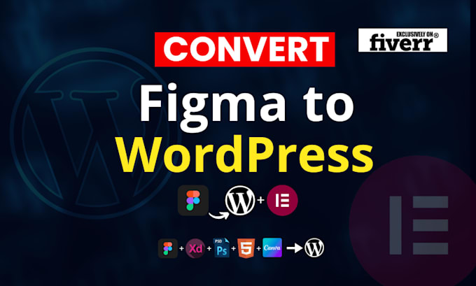 Gig Preview - Convert your figma to wordpress elementor or figma to elementor