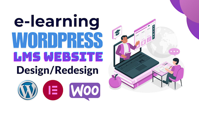 Gig Preview - Create education website using wordpress or wix with responsiveness