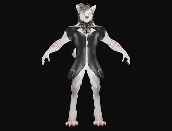 Gig Preview - Create and rig 3d character, vrchat avatar, 3d vtuber, furry avatar, vrc avatar