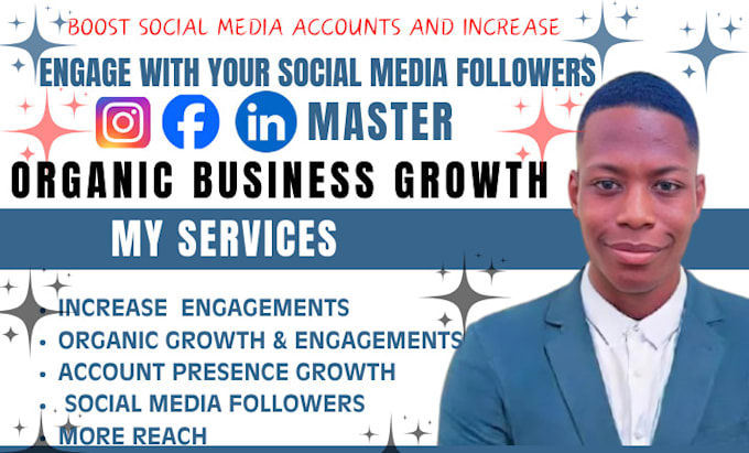 Gig Preview - Boost social media accounts and increase follower