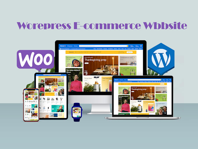 Gig Preview - Build, design woocommerce online store, wordpress ecommerce website