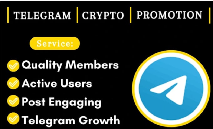 Gig Preview - Crypto telegram promotion,solana,memecoin, telegram subscriber, twitter manager