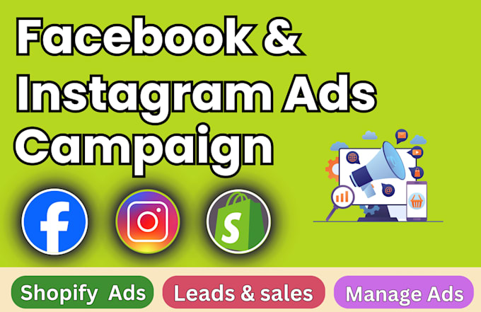 Gig Preview - Do facebook ads campaign for leads and sales, meta ads