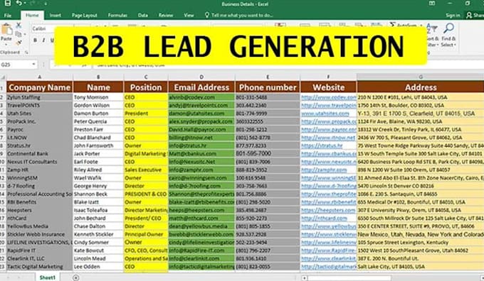 Bestseller - provide verified b2b lead generation for any industries