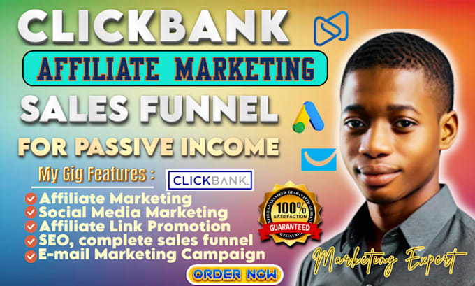 Gig Preview - Increase clickbank revenue using clickbank sales funnel for passive income