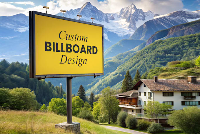 Gig Preview - Design printable billboard, yard sign, signage design