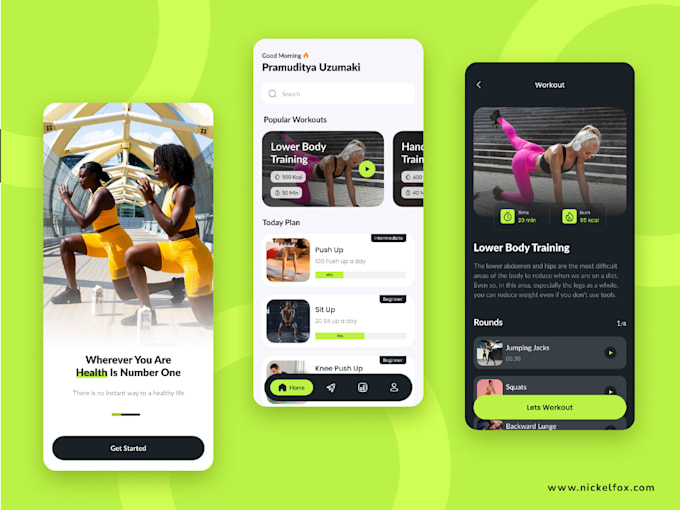 Gig Preview - Do fitness training app, gym app, workout app with membership  set up