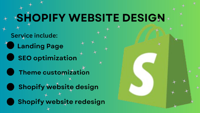 Gig Preview - Build shopify store or shopify website design