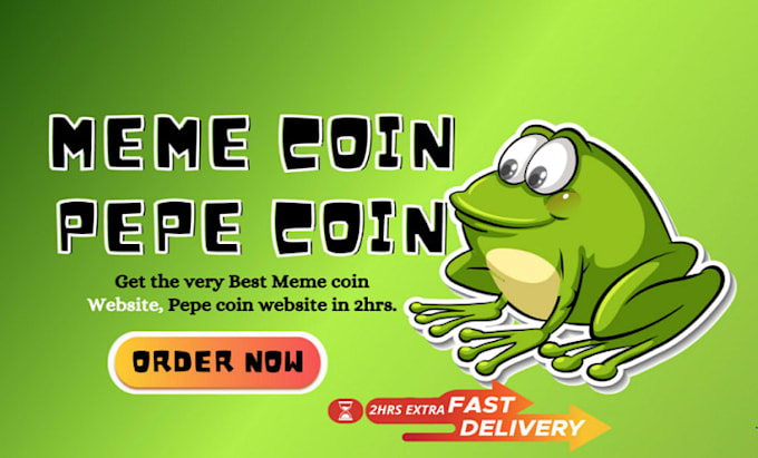 Bestseller - meme coin website crypto website meme website meme coin token website pepe