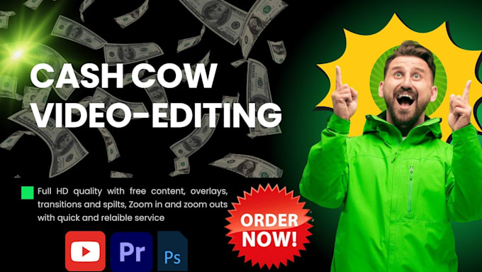 Bestseller - do a cash cow video editing