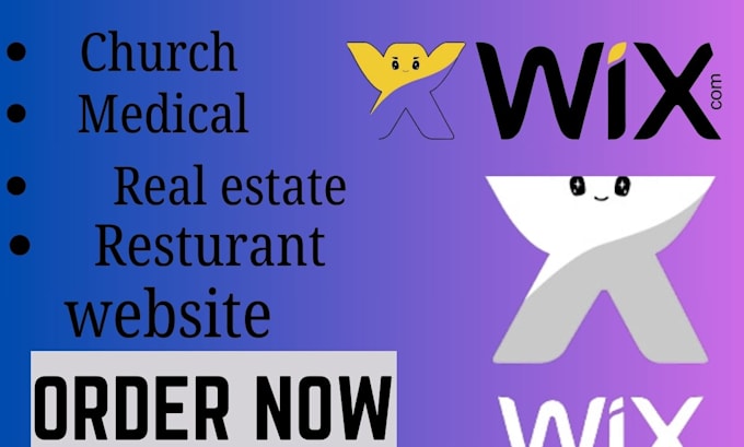 Gig Preview - Design wix medical church real estate restaurant blog site