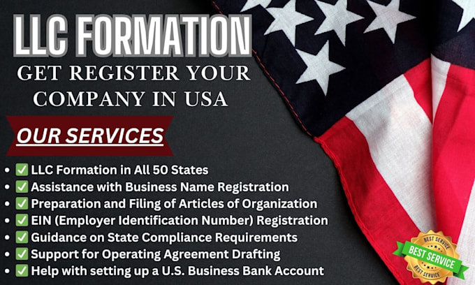 Gig Preview - Form your USA llc and handle all llc setup requirements