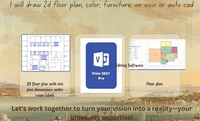 Gig Preview - Draw 2d floorplan, diagram and flowchart on  visio and auto cad