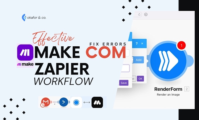 Gig Preview - Optimize automation workflows with makecom, zapier, webhooks facebook ads API