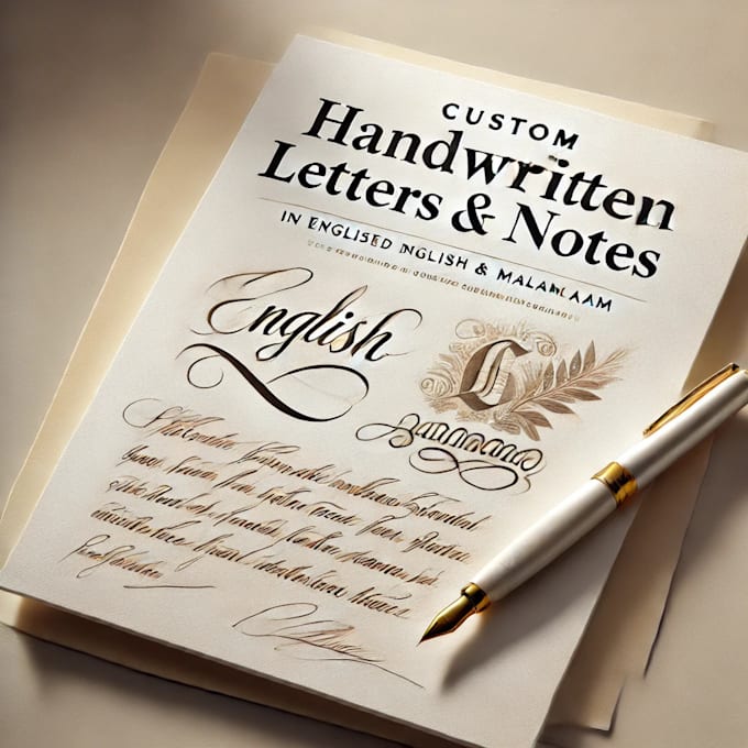 Gig Preview - Do handwritten documents,notes,letters and art for you