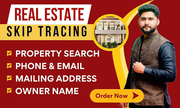 Gig Preview - Do real estate skip tracing to find property leads