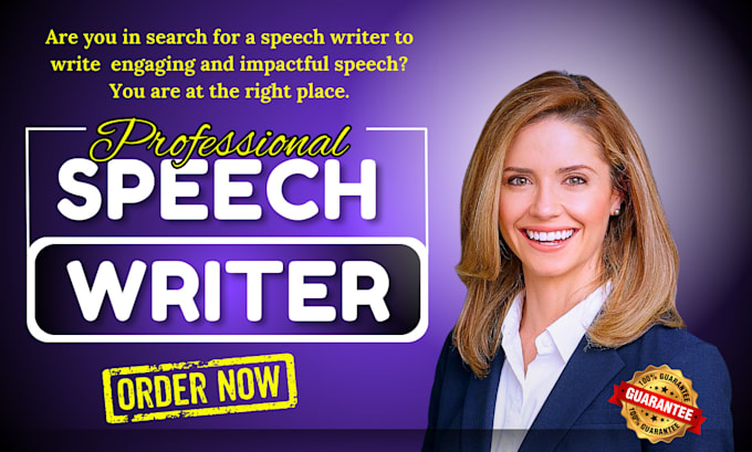 Gig Preview - Expertly write powerful persuasive speech for any occasion, motivational speech