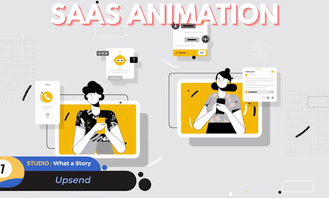 Gig Preview - Saas demo video ads saas animation 2d animated explainer video