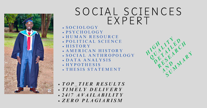 Gig Preview - Offer research and summary for any topic in social sciences