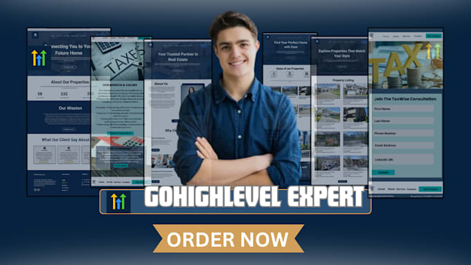 Gig Preview - Build go high level website for digital marketing agencies