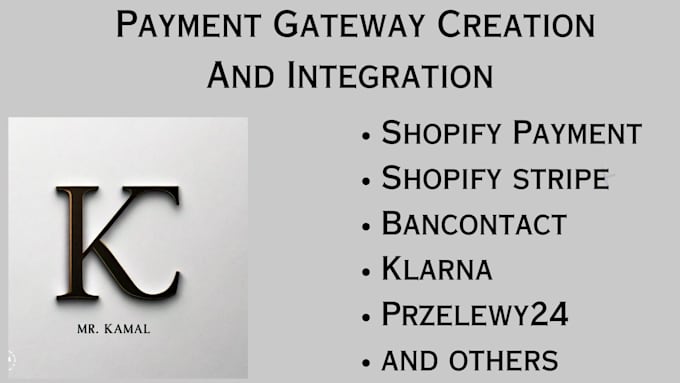 Gig Preview - Install blik p24 klarna or any other payment gateways in shopify using stripe