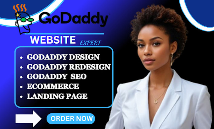 Gig Preview - Do professional godaddy website design or redesign godaddy website design