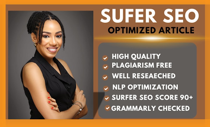 Gig Preview - Write surfer SEO optimized articles and blog posts using jasper ai