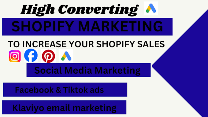 Gig Preview - Shopify store promotion to boost shopify sales, shopify dropshipping marketing