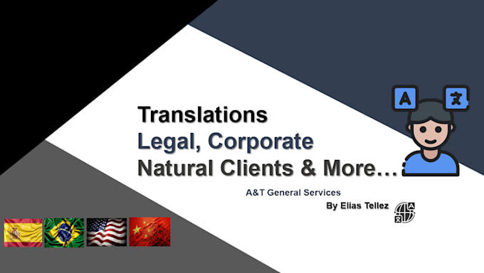 Bestseller - provide translations for corporate and natural person