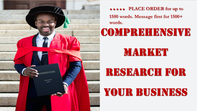 Gig Preview - Do a comprehensive market research