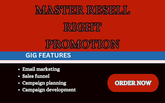 Bestseller - promote master resell right courses with email marketing, campaign, sales