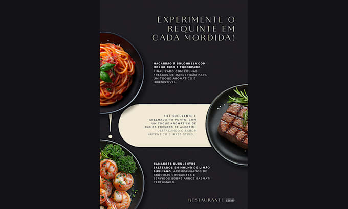 Gig Preview - Design menus for restaurants bars cafes pubs and food trucks