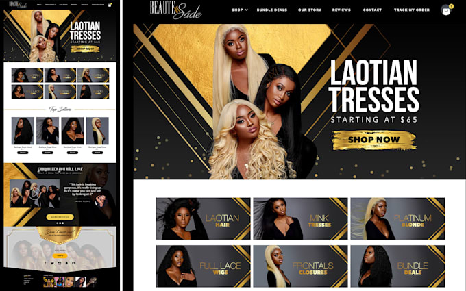 Gig Preview - Hair extension website hair extension hair extension website