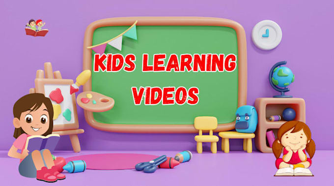 Gig Preview - Create the best unique kids learning videos