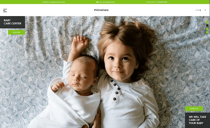 Gig Preview - Design stunning baby shopify store baby clothing store baby product baby website