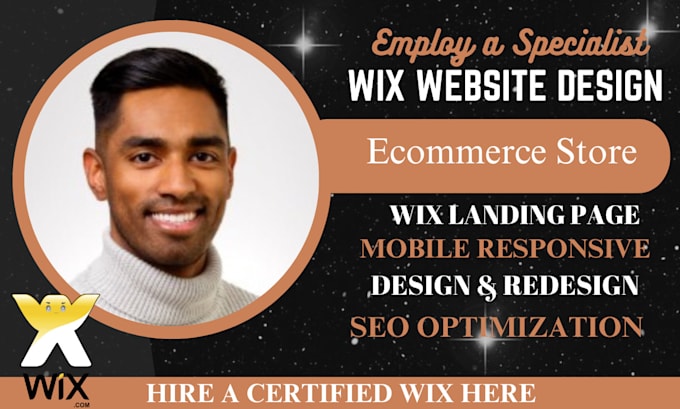 Gig Preview - Wix website design, redesign wix website, wix development wix online store