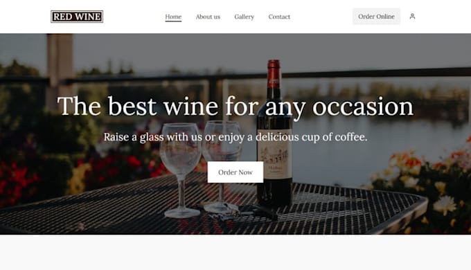 Gig Preview - Build, design stunning wine shopify store, beverage, wine website liquor website