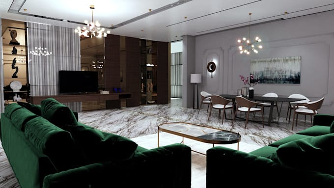 Gig Preview - Create stunning 3d visualizations and designs for architecture and interiors