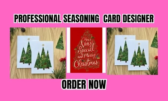 Gig Preview - Design seasoning card greeting card merry christmas animation invitation card