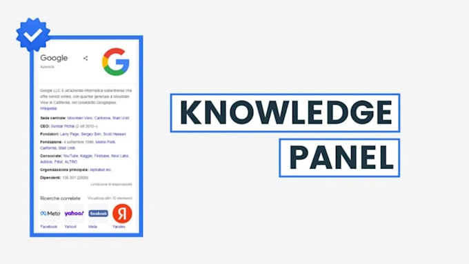 Gig Preview - Create google knowledge panel or knowledge panel