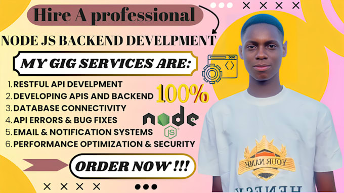 Gig Preview - Successfully be your node js developer for developing apis and backend
