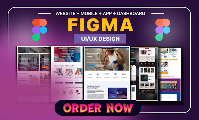 Gig Preview - Do figma design, figma website, figma design website, website ui ux, mockup