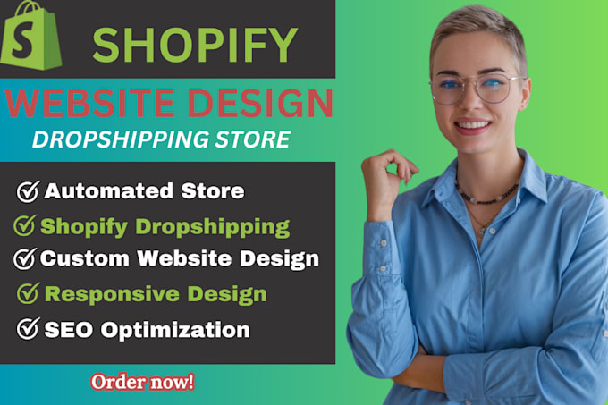 Gig Preview - Automated shopify dropshipping store setup shopify store design