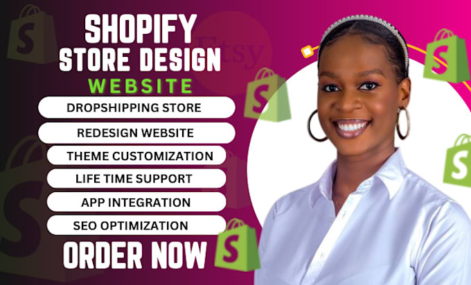 Gig Preview - Shopify website redesign shopify website design shopify website redesign shopify