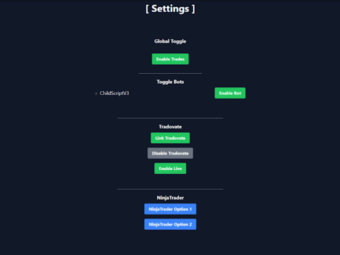 Gig Preview - Get a tradingview webhook trading bot with a next js dashboard