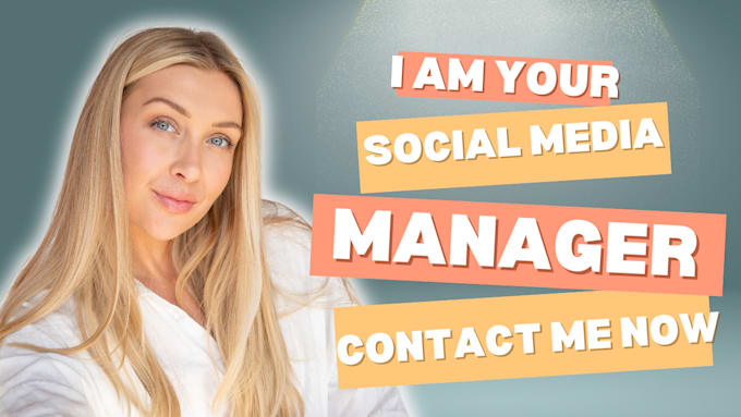 Gig Preview - Be your social media manager and social media marketing content creator