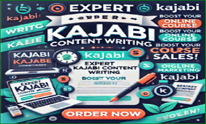 Gig Preview - Do expert kajabi course creation and ebook writing for your online success