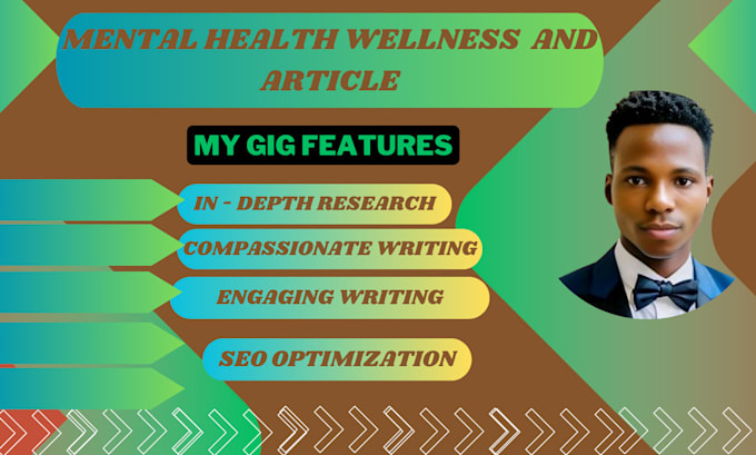 Gig Preview - Create high quality articles mental health psychology and blogs